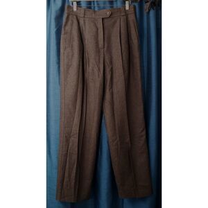 Vintage Escada 100% New Wool Tweed Slacks Size 44W/XL Minimalist Renaissance